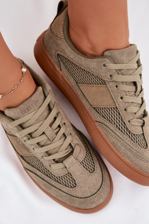 Sneakers modeļa apavi Sieviešu Big Star TT274761 Haki krāsas