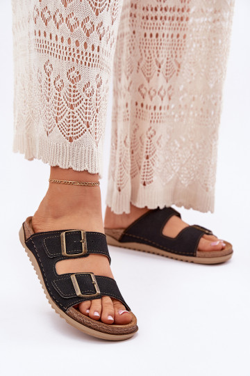 sieviešu čības Profilaktiskais Inblu AA000068 melnas krāsas 2