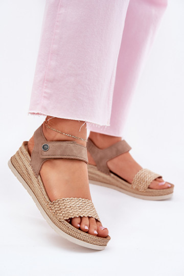 Sieviešu basenes ar platformu Inblu RV000014 smilšu krāsas 2