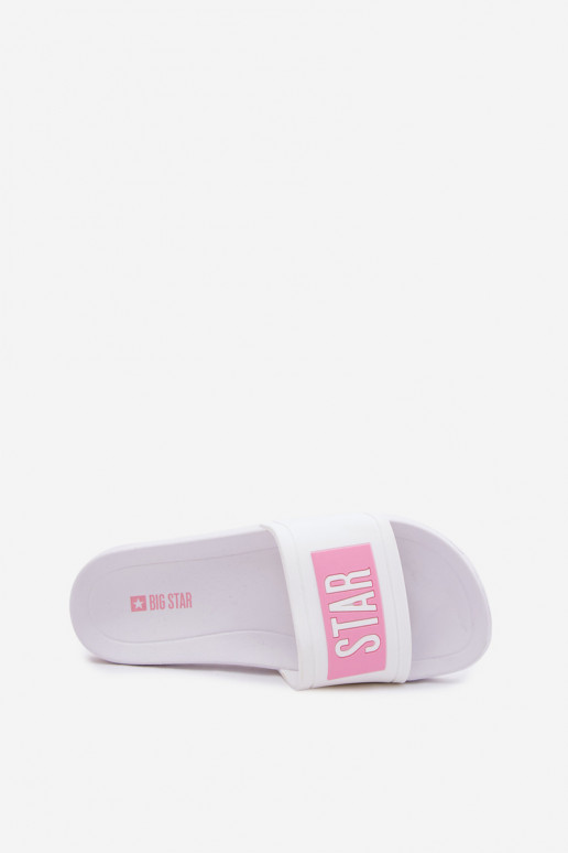 Sieviešu Čības Big Star TT274A005 Baltas-Rozā krāsas