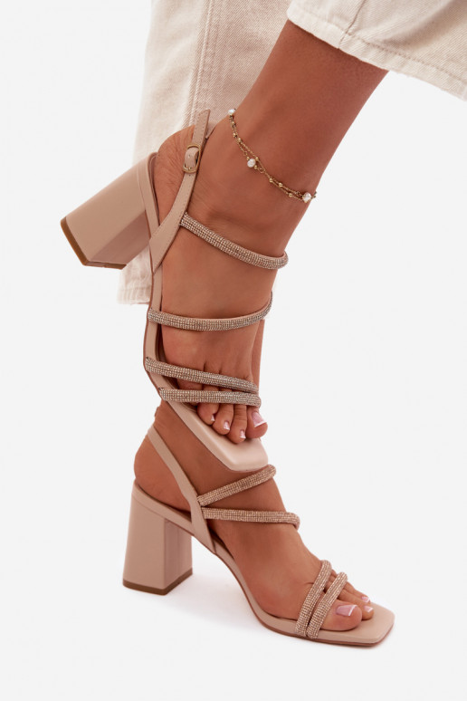 Sieviešu basenes Ar svītrām Un cirkoni smilšu krāsas Brelia