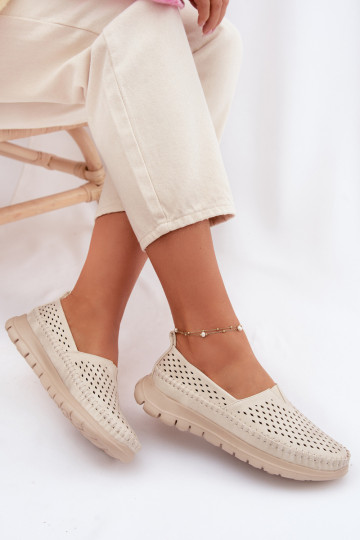 Ažūrs Gaisma sieviešu mokasīni Sergio Leone MK099H smilšu krāsas-Zelta krāsas