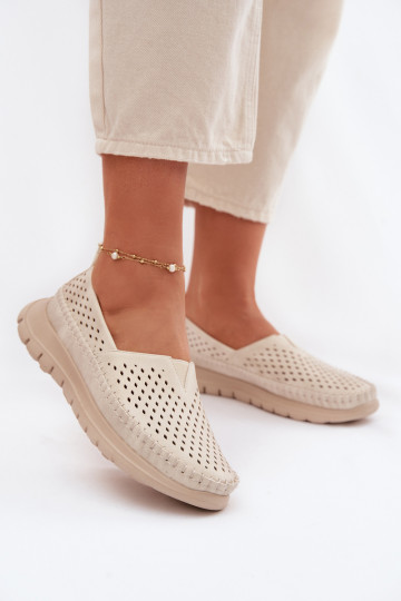 Ažūrs Gaisma sieviešu mokasīni Sergio Leone MK099H smilšu krāsas-Zelta krāsas 2