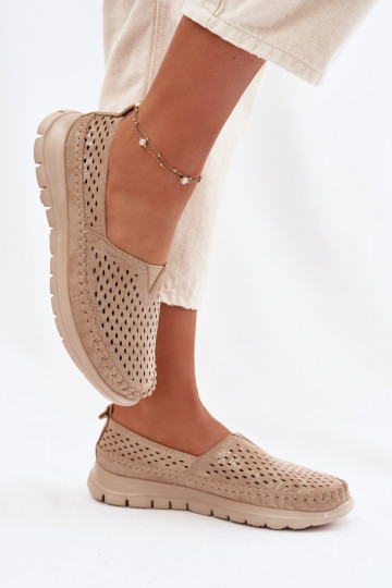 Ažūrs Gaisma sieviešu mokasīni Sergio Leone MK099H Zelta krāsas