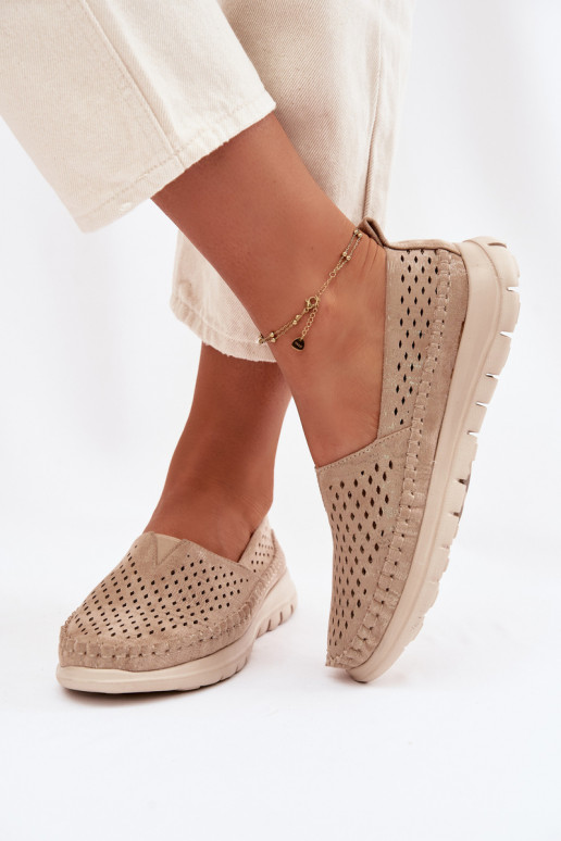 Ažūrs Gaisma sieviešu mokasīni Sergio Leone MK099H Zelta krāsas