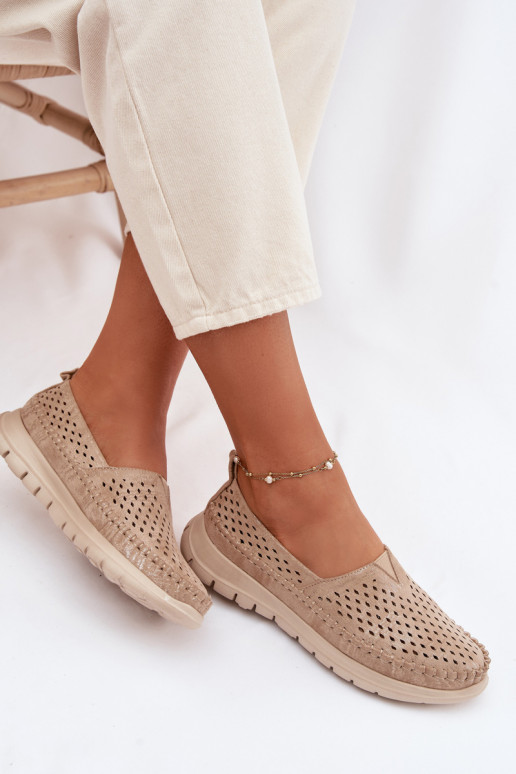 Ažūrs Gaisma sieviešu mokasīni Sergio Leone MK099H Zelta krāsas