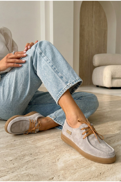 apaviIeslēgtsturalnego zamšādasu Vinceza 95391 smilšu krāsas