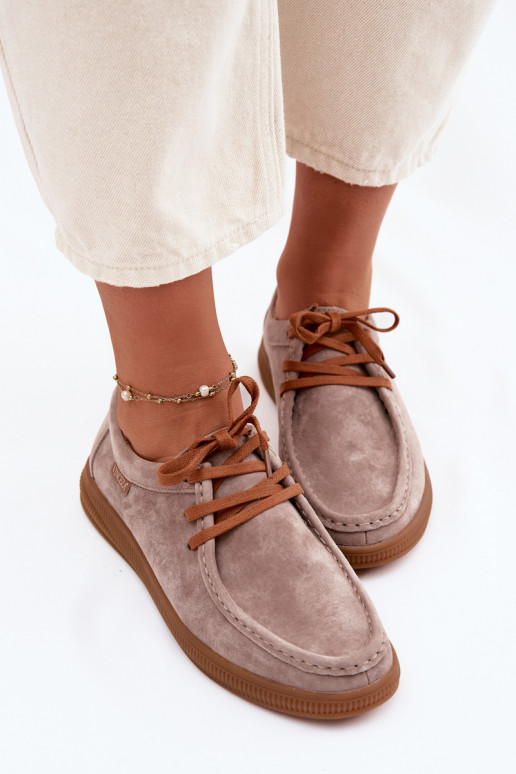 apaviIeslēgtsturalnego zamšādasu Vinceza 95391 smilšu krāsas