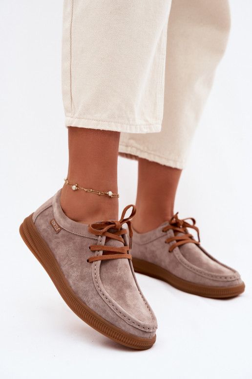 apaviIeslēgtsturalnego zamšādasu Vinceza 95391 smilšu krāsas