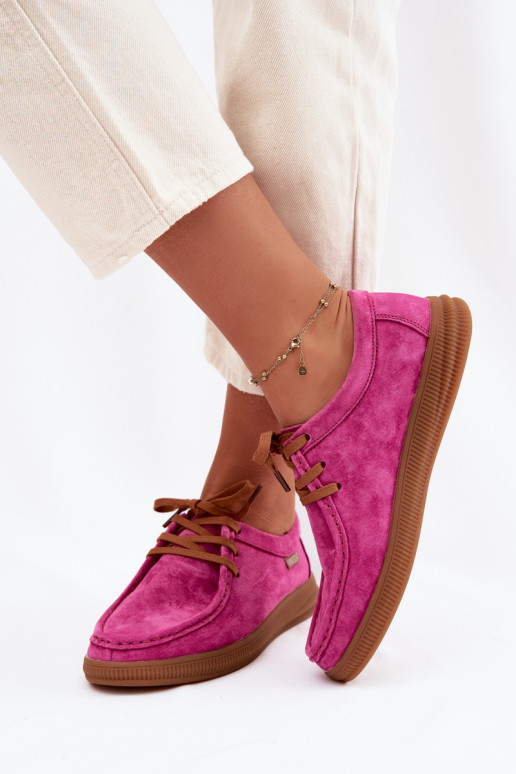 apaviIeslēgtsturalnego zamšādasu Vinceza 95391 rozā krāsas