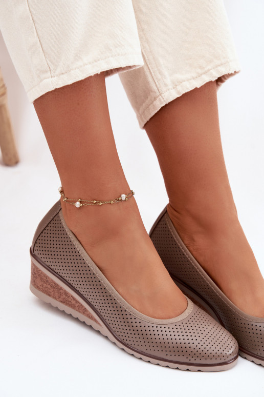 apavi Sieviešu ar platformu Vinceza 58629 smilšu krāsas