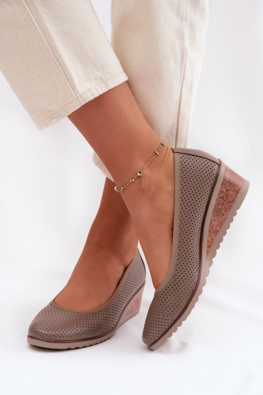 apavi Sieviešu ar platformu Vinceza 58629 smilšu krāsas