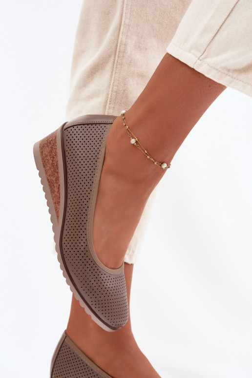 apavi Sieviešu ar platformu Vinceza 58629 smilšu krāsas