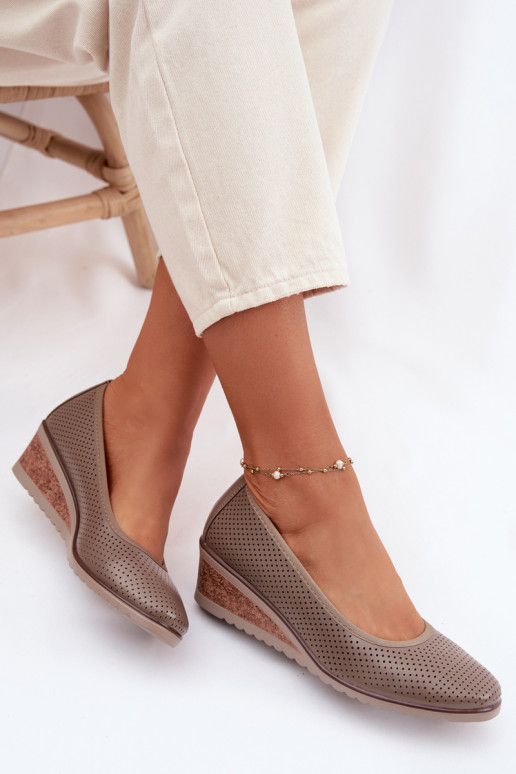 apavi Sieviešu ar platformu Vinceza 58629 smilšu krāsas