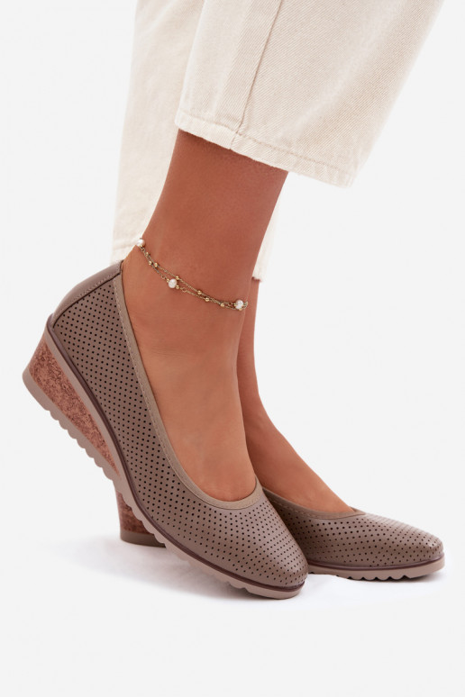 apavi Sieviešu ar platformu Vinceza 58629 smilšu krāsas