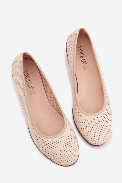 apavi Sieviešu ar platformu Vinceza 58629 Ziloņkaula krāsas