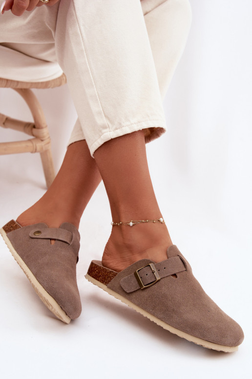 sieviešu čības TukšasIeslēgtsturalnego zamšādasu Vinceza 101332 smilšu krāsas