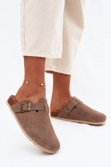 sieviešu čības TukšasIeslēgtsturalnego zamšādasu Vinceza 101332 smilšu krāsas 2