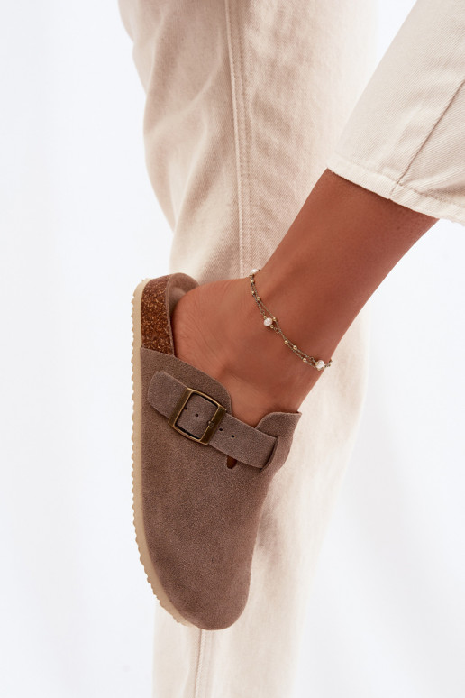 sieviešu čības TukšasIeslēgtsturalnego zamšādasu Vinceza 101332 smilšu krāsas