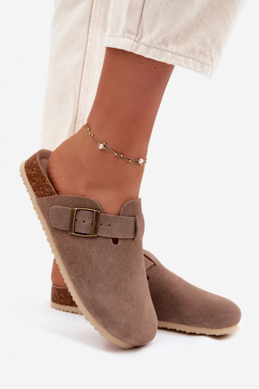 sieviešu čības TukšasIeslēgtsturalnego zamšādasu Vinceza 101332 smilšu krāsas