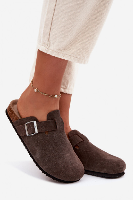 sieviešu čības TukšasIeslēgtsturalnego zamšādasu Vinceza 101332 CzekoladoIne