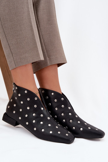 Sieviešu puszābaki Ieslēgts Delikātsm Obcasie Ze Sudraba krāsasm Zdobieniem melnas krāsas Rosalind