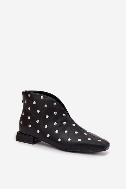 Sieviešu puszābaki Ieslēgts Delikātsm Obcasie Ze Sudraba krāsasm Zdobieniem melnas krāsas Rosalind