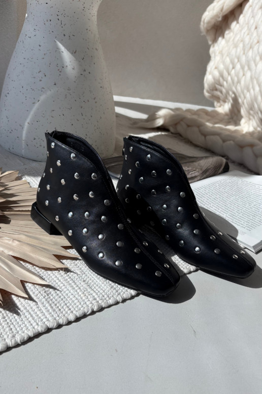 Sieviešu puszābaki Ieslēgts Delikātsm Obcasie Ze Sudraba krāsasm Zdobieniem melnas krāsas Rosalind