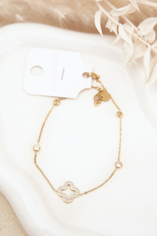 Potītes rokassprādzeKoniczynką Zelta krāsas