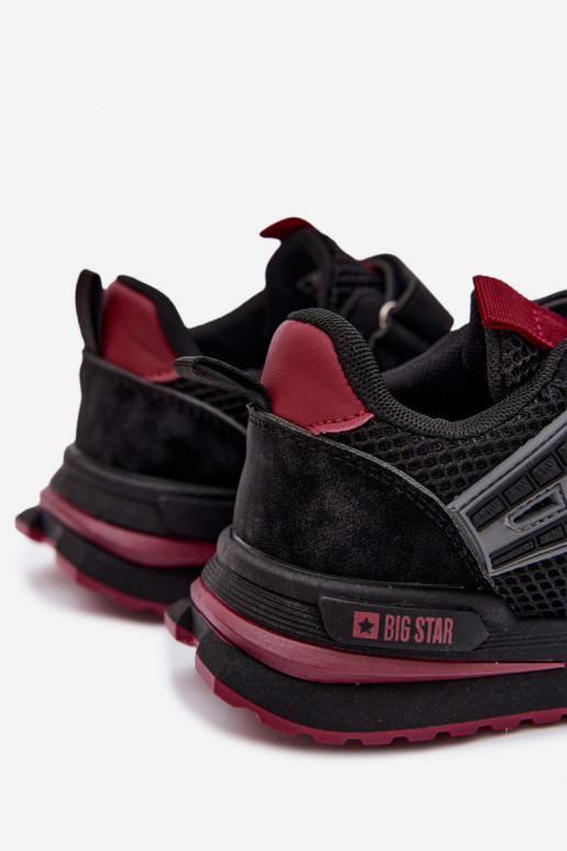 apavi Bērnu apavi Big Star TT374152 HI-POLY SYSTEM Melns-bordo krāsas