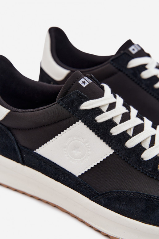 Sneakers modeļa apavi vīriešiem Big Star TT174043 melnas krāsas