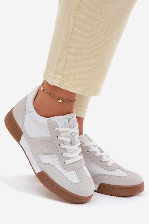 Sneakers modeļa apavi Sieviešu Big Star TT274910 baltas krāsas