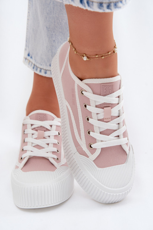 sieviešu puszābaki ar platformu Big Star TT274270 Rozā krāsas