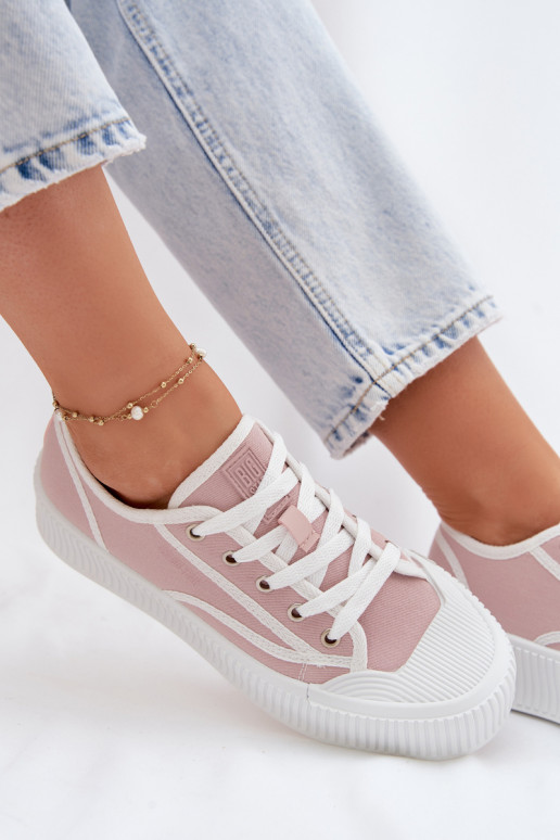 sieviešu puszābaki ar platformu Big Star TT274270 Rozā krāsas