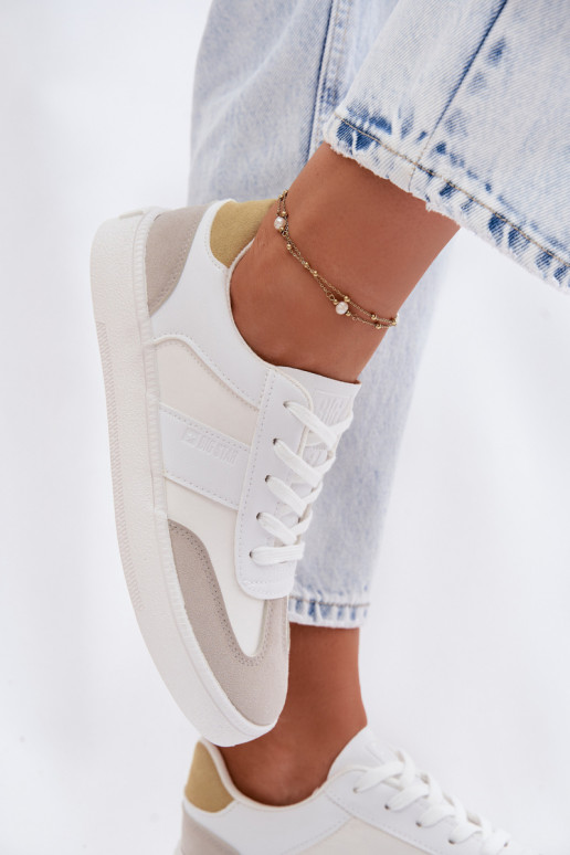 Sneakers modeļa apavi Sieviešu zemais Big Star TT274767 baltas krāsas