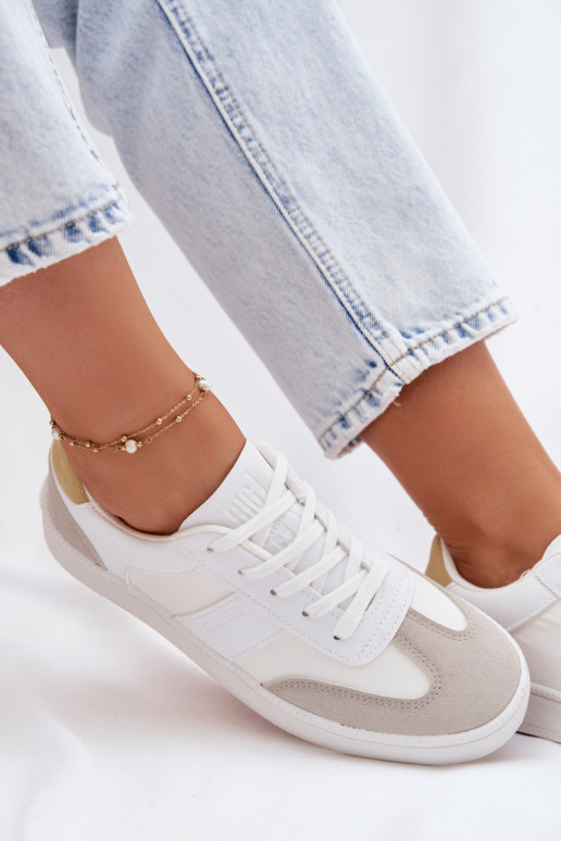 Sneakers modeļa apavi Sieviešu zemais Big Star TT274767 baltas krāsas