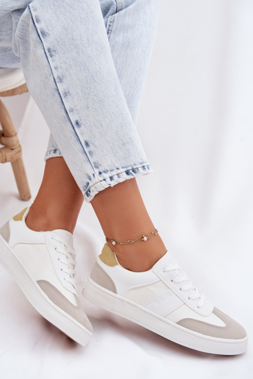 Sneakers modeļa apavi Sieviešu zemais Big Star TT274767 baltas krāsas