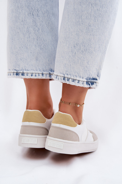 Sneakers modeļa apavi Sieviešu zemais Big Star TT274767 baltas krāsas