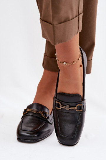 Āda apavi Sieviešu Klockā ar ornamentiem Vinceza 39978 melnas krāsas