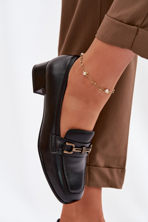 Āda apavi Sieviešu Klockā ar ornamentiem Vinceza 39978 melnas krāsas