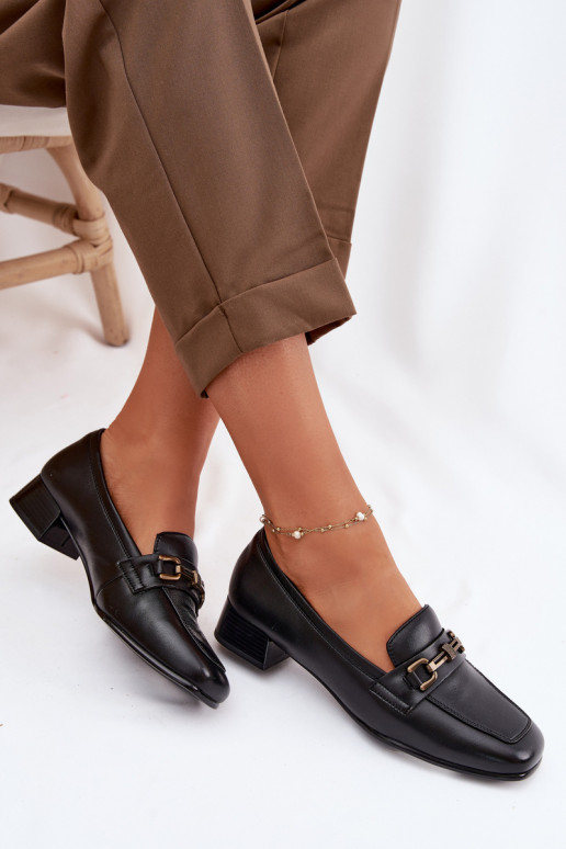 Āda apavi Sieviešu Klockā ar ornamentiem Vinceza 39978 melnas krāsas