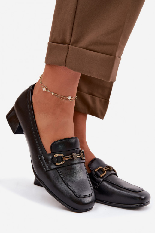 Āda apavi Sieviešu Klockā ar ornamentiem Vinceza 39978 melnas krāsas