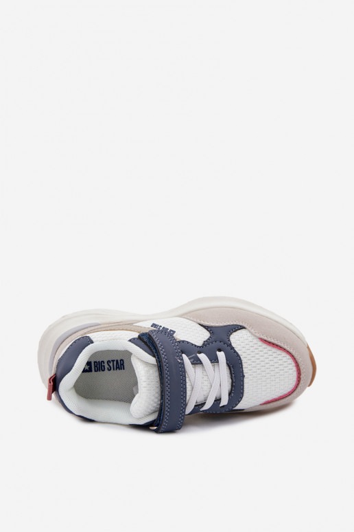 sporta apavi Sneakers modeļa apavi Bērnu apavi Big Star TT374029 baltas krāsas