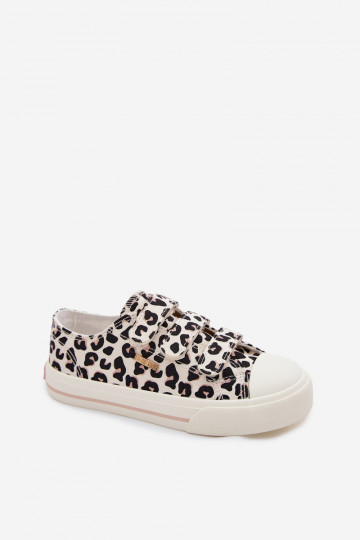 Big Star TT374171 bērnu brīva laika apavi ar lipīgām sprādzēm leoparda raksta