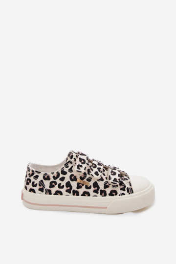Big Star TT374171 bērnu brīva laika apavi ar lipīgām sprādzēm leoparda raksta 2
