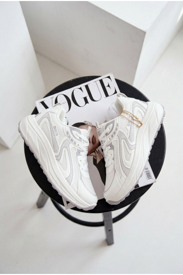 sporta apavi Sneakers modeļa apavi Sieviešu Big Star TT274325 HI-POLY SYSTEM baltas krāsas 2