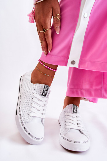 Sieviešu Ažūrs brīvā laika apavi Big Star baltas krāsas FF274024