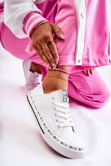 Sieviešu Ažūrs brīvā laika apavi Big Star baltas krāsas FF274024 2