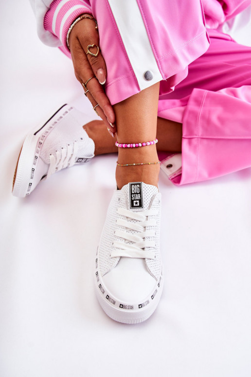 Sieviešu Ažūrs brīvā laika apavi Big Star baltas krāsas FF274024