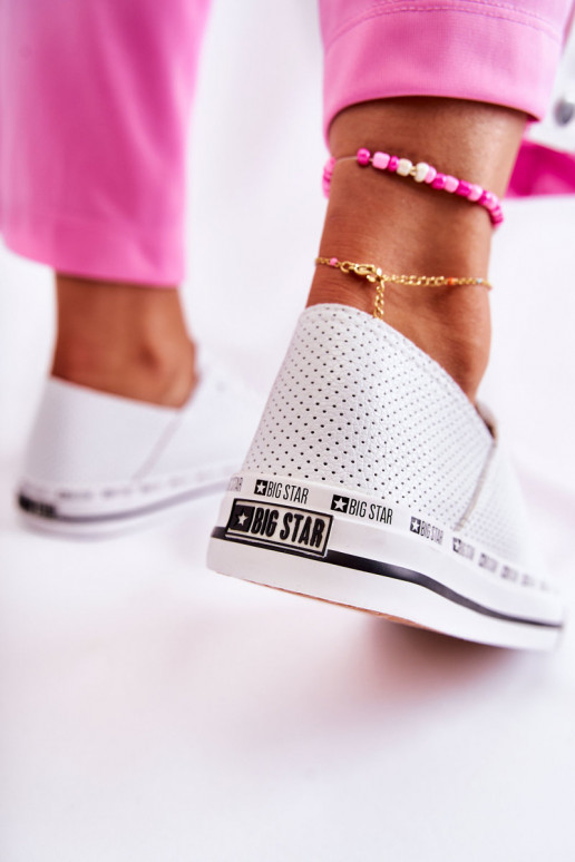 Sieviešu Ažūrs brīvā laika apavi Big Star baltas krāsas FF274024